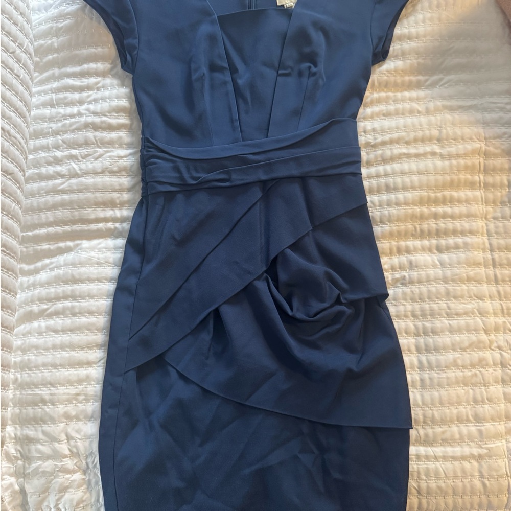 Reiss Blue Shaloh Dress Size 6 - Picture 13 of 14